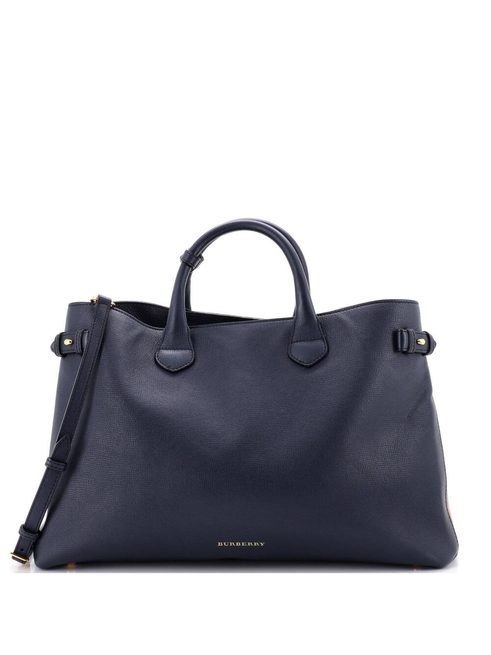 Burberry Banner Tote Leather And House #364692B12B
